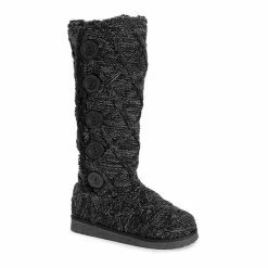 Essentials By MUK LUKS Malena Women's Winter Boots Black Plaid