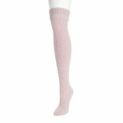 Women's MUK LUKS Microfiber Over-the-Knee Socks Ebony