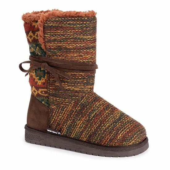 Essentials By MUK LUKS Clementine Women's Winter Boots Brown Multi 13 Essentials By MUK LUKS Clementine Women's Winter Boots Brown Multi - Image 11