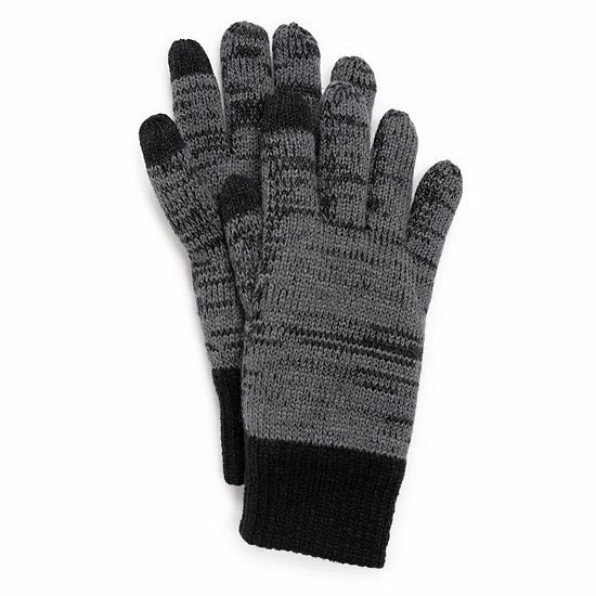 Men's MUK LUKS Heat Retainer Gloves Navy Blue - Image 4