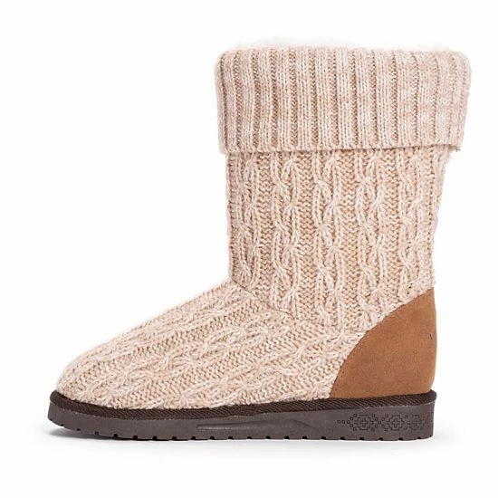 Essentials By MUK LUKS Janet Women's Knit Winter Boots Shadow 4 Essentials By MUK LUKS Janet Women's Knit Winter Boots Shadow - Image 2