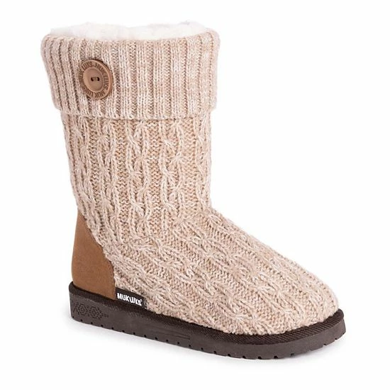 Essentials By MUK LUKS Janet Women's Knit Winter Boots Shadow 10 Essentials By MUK LUKS Janet Women's Knit Winter Boots Shadow - Image 8