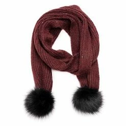 Women's MUK LUKS Sequin Scarf Oxblood