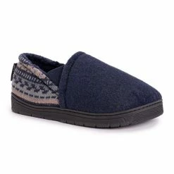 MUK LUKS Men's Kristof Slippers Navy