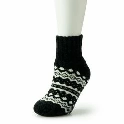 Women's MUK LUKS Shortie Chenille Cabin Socks Peacock